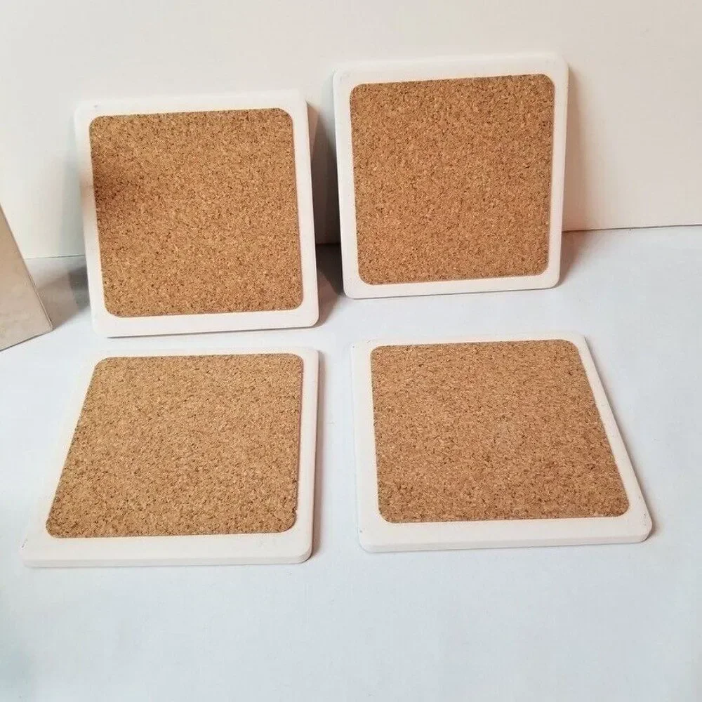 CoasterStone Coasters Irish Pubs Pottery Ceramic Cork Backing Colorful New Lot 4